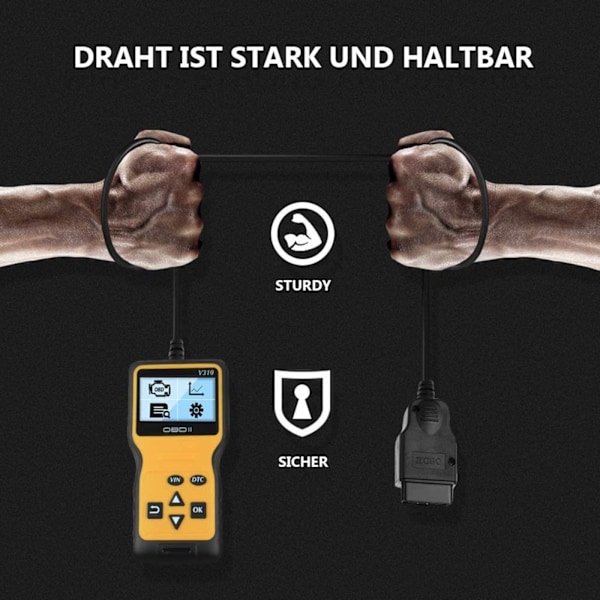 OBD2-diagnoseværktøjer til køretøjer - Fejlkode-læser - Multifunktionel scanner