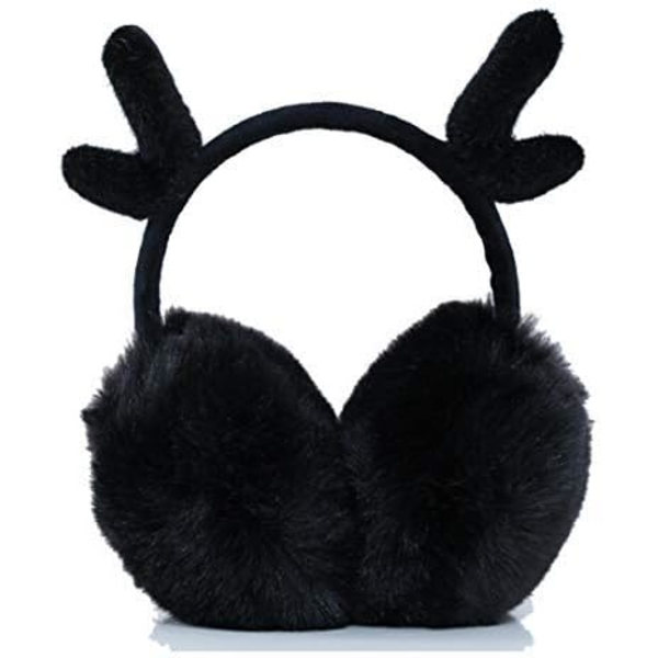 Grå öronmuffar Unisex Retractable öronmuffar pannband för jul öronmuffar F