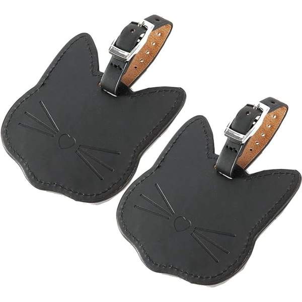 2PCS Kuffertmerke, Bagasjemerker Reise Kuffertmerker, Katt Type Su