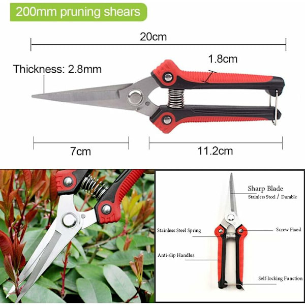 Gartenscheren und Baumscheren Set Professionelle Pflanzenschere Sc