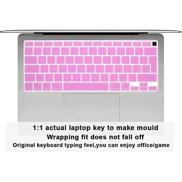 Silikon cover för Macbook Touch Bar 12 tums skyddshud (rosa)