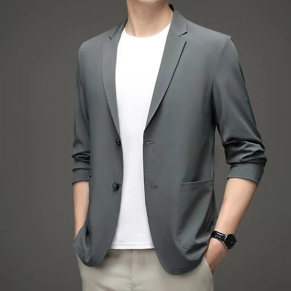 Herre Casual Blazer Sport Frakke To Knapper Letvægts Slim Fit Business Jakker（4XL）