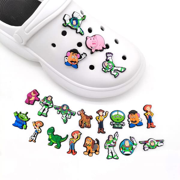 20 stk. Cartoon DIY søde Buzz Lightyear Crocs PVC sko tilbehør