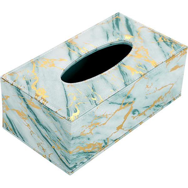 Rektangulær Tissue Box/Dispenser i PU Læder Sober og Praktisk