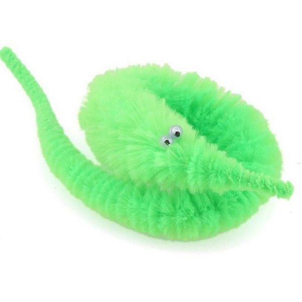 6 stk. Fuzzy Twisty Worm Wiggle Bevægelig Søhest Blødt Legetøj Gave til Børn