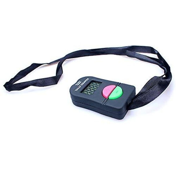 Clicker Elektronisk Tæller, Digital Håndtæller Elektronisk Manuel Clicker Med Snøre Tilføj Træk Fra Model