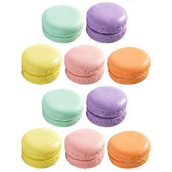 10 st Konstgjorda Macaronmodeller Simulerade Färgglada Macaronmodeller Skyltfönster Dessertrekvisita
