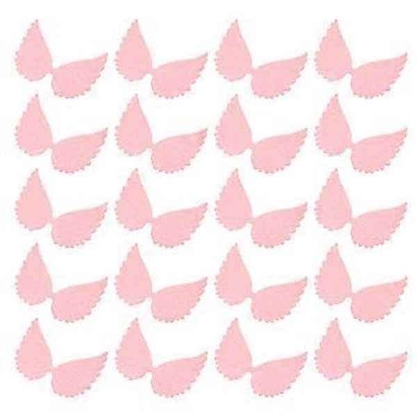 30 st Ängelvinge Tårtdekoration Mini Glitter Ängelvinge Sömnadslappar Tillbehör