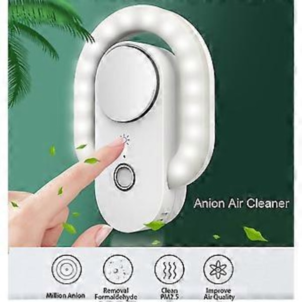 Intelligent Dobbelt Sensor Nattlys Anion Luftrenser Lys Berørings Aromaterapi Lys Atmosfære Nattlys