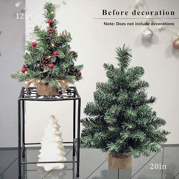 20 tum stor, upplyst miniatyrjulklapp
