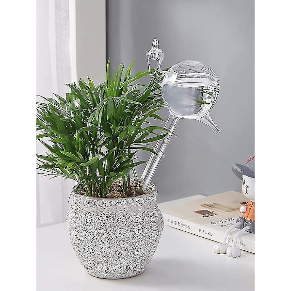 Självbevattnande glasglober för växter, 2 sniglar