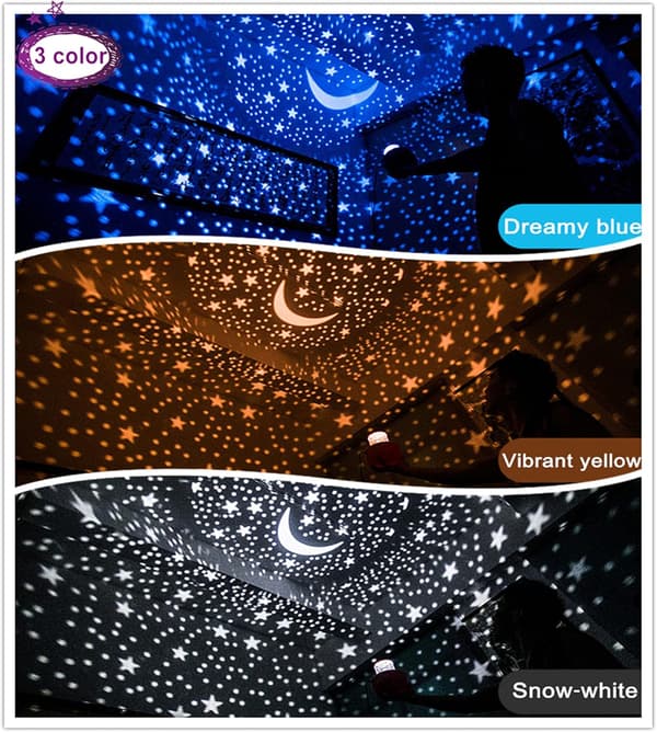 Fjernkontroll og timerdesign Havbunn Stjernehimmel LED Stjerneprojektor