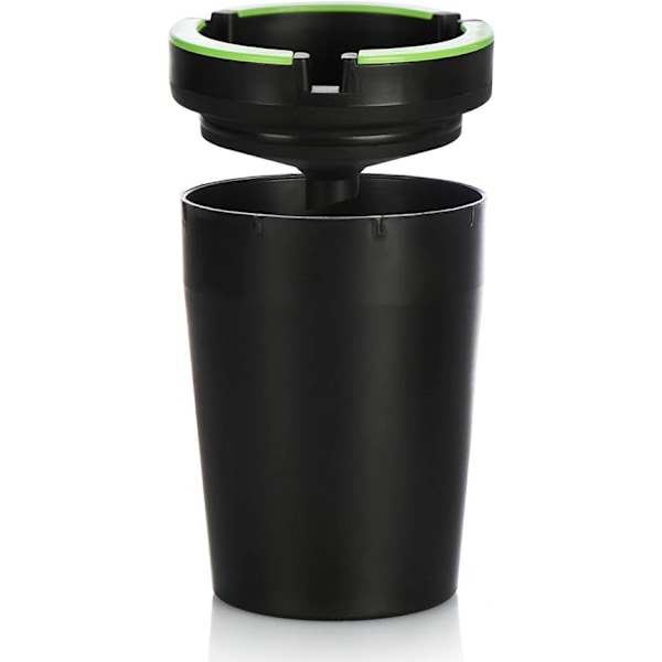 (1 styck - svart) 1x Ashtrays för utomhusbruk - Vind askkopp - St