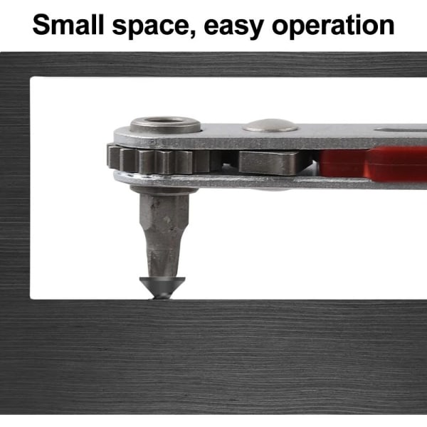 1 stk. Mini Hexagon Torx Ratchet Nøgle To-vejs Kontrol til Enkelt/D