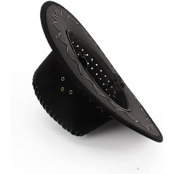 Ritarin hattu Mongolian Prairie Hat (musta)
