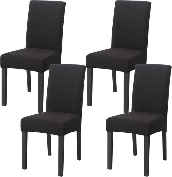 Elastiskt stolsöverdrag, set om 4 moderna stretch-överdrag stolsöverdrag
