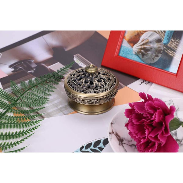 Pieni suitsutusastia suitsukepoltin Lotus Buddha suitsukepidike Vintage B