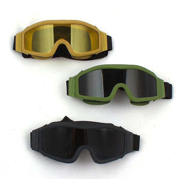 3 In 1 Tactical Glasses Military Shooting（Black）