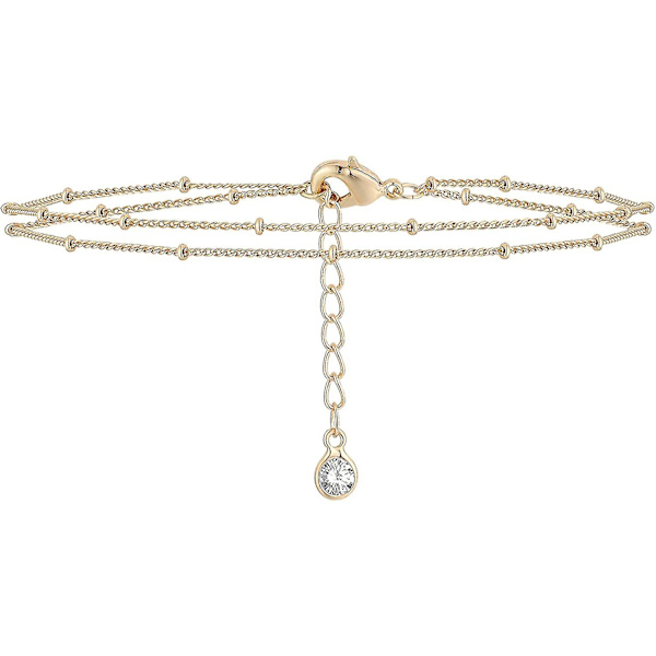 Guld Tiny Pearl Armband Guldpläterad Söt Pärlar Sötvattensodlade Pärlor Tiny Charm Fin Handgjord Armband（A）