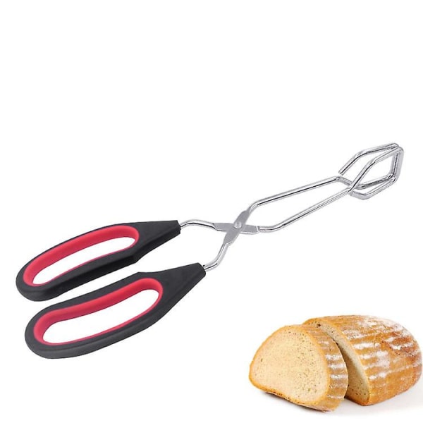 Rostfria saxklämmor med bekvämt handtag 12-tums multifunktionella matklämmor Bbq