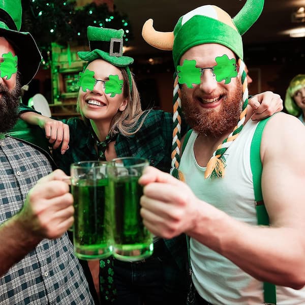 St. Patricks Day Irske Shamrock Blade Briller