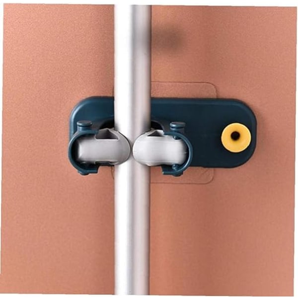 1 stk mopp og kost holder, selvklebende veggmonterte klips for Cabine