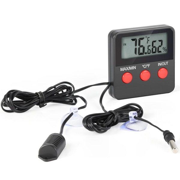Digital termometer för kyl/frys med larmfunktioner och max/min temperaturinställning