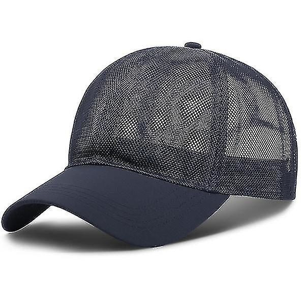 Unisex Mesh Baseball Caps Justerbar Åndbar Fuld Net Sol Hat