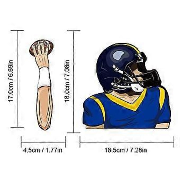 Fotboll Quarterback Torkar Dekaler Bil Vindrutetorkare Dekaler Bil Bildekaler 241159O O