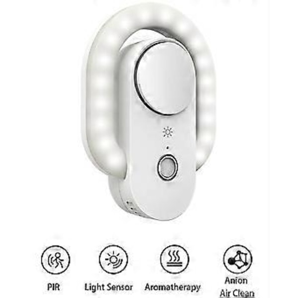 Intelligent Dobbelt Sensor Nattlys Anion Luftrenser Lys Berørings Aromaterapi Lys Atmosfære Nattlys