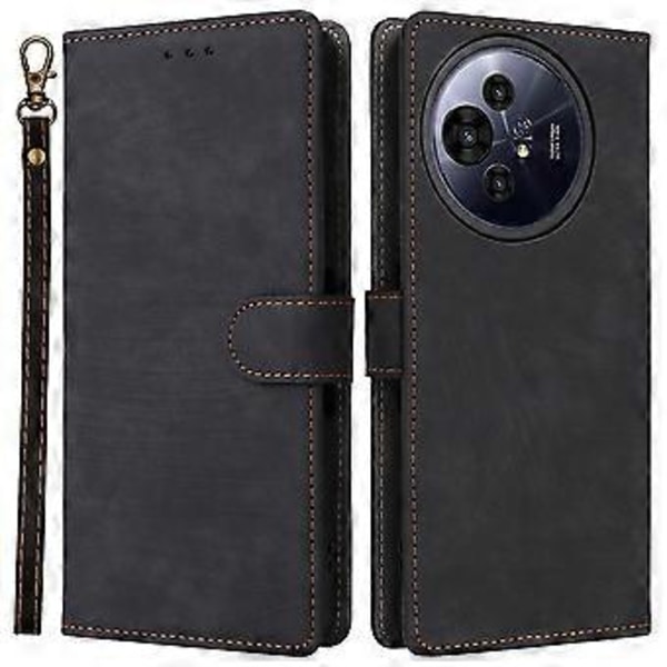 Til TCL 50 Pro Nxtpaper 5G/50 Nxtpaper 5G Wallet Case RFID-blokering PU Læder Cover Stand View Black