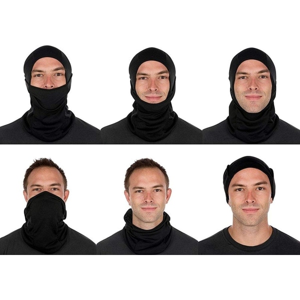 black Face balaclava  suitable for winter  for cycling  motorcycle  skiing  tubular scarf  for men and women