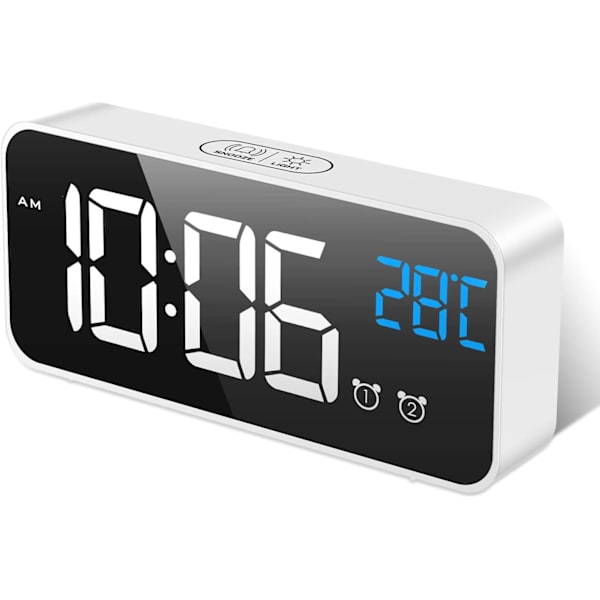 Digital väckarklocka, Digital väckarklocka morgon spegel LED stor
