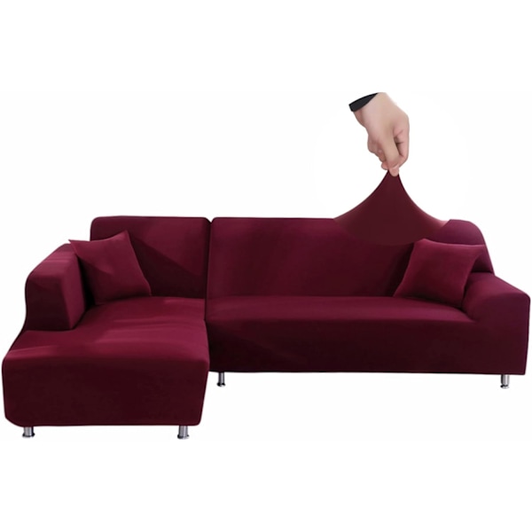 Sofaovertræk Elastisk Spandex Stretch Sofaovertræk til L-formet Sofa