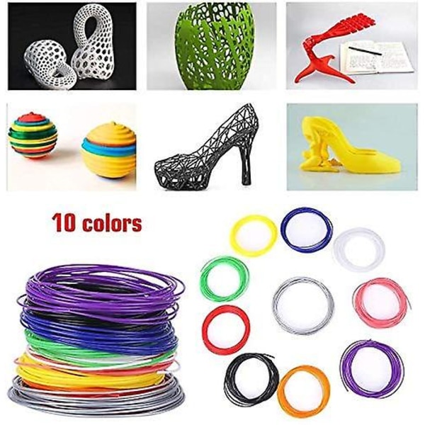 3D-printerfilament, 1,75 mm Pcl-filament 3D-pennrefill for lavtemperatur 3D-printerpenn, 5 m