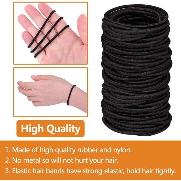 50 hårband, 4 mm elastiskt hårband, minihårband, dreadlocks bröllop