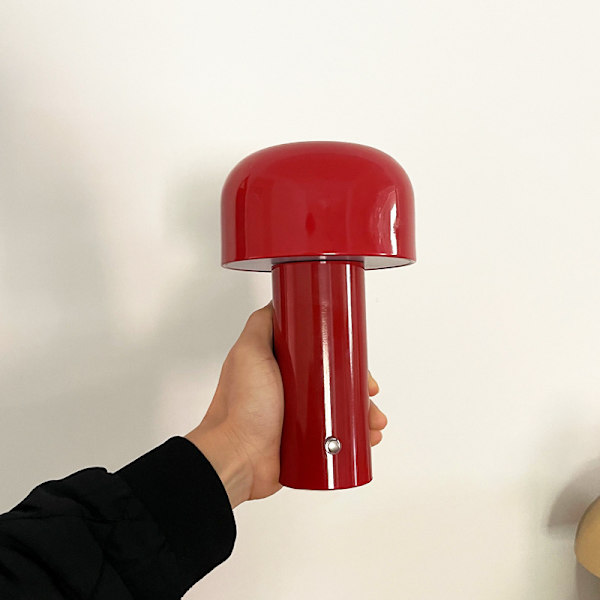 Kreativ svampeformet 3w LED genopladelig bordlampe 3 lysniveauer M