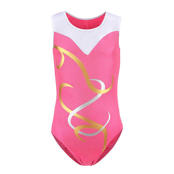 Girls&#39; Sleeveless Dancewear Gymnastics Leotard Ballet Leotards（11-12Y Pink）