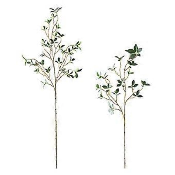 Eucalyptus Blad Kunstig Gren - 113cm Falsk Grønn Plante for Dekor 73cm
