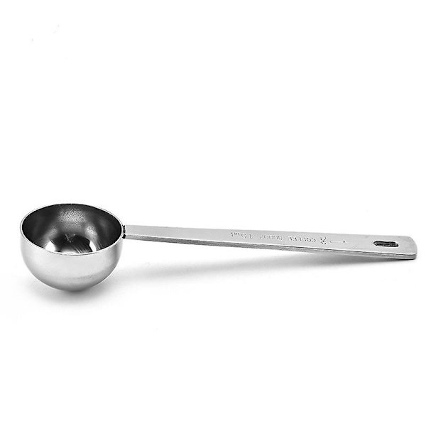 Kaffe Måleskje 1 Spiseskje Langt Håndtak Rustfritt Stål Skje For Kaffe, Melkepulver, Fruktpulver, 2stk