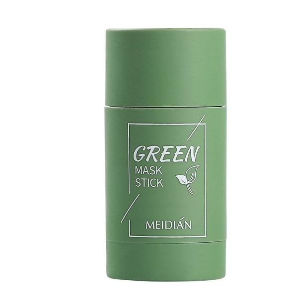 Green Mask Stick, Green Tea Cleansing Mask Stick Deep Cleansing Oil Control Blackhead Remover, Green Stick（Green Tea Mask）