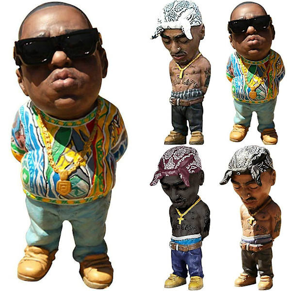 Hip Hop Legende Rapper Mindesmærke Resin Statue Figurer Orn