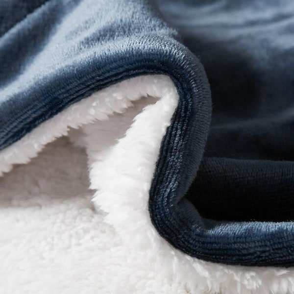Nanpiper Sherpa filt Varm filt för vinter Supermjuk luddig flanellfleece sammetsplysch sofffilt（Kaffebrun）