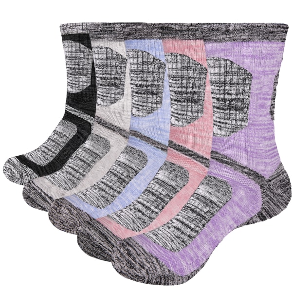 5 paria urheilusukat hengittävä tyyny Mukavat rento casual sukat