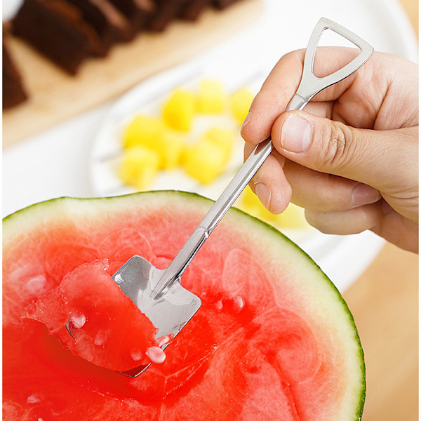 Rustfri stål vandmelonske skefuld dessertskefuld is kreativ skefuld