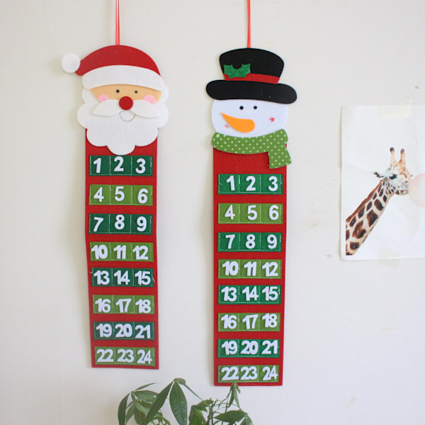 Julekalender Hårete Gamle Mann Advent Kalender Nedtelling Vegg C
