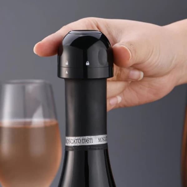 Champagne/Vinkork - Vakuumförseglad - Svart Propp
