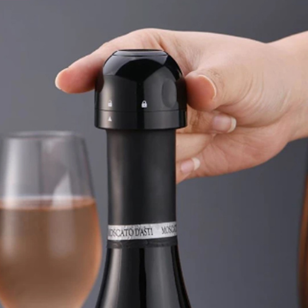 Champagne/Vinkork - Vakuumforseglet - Sort Prop