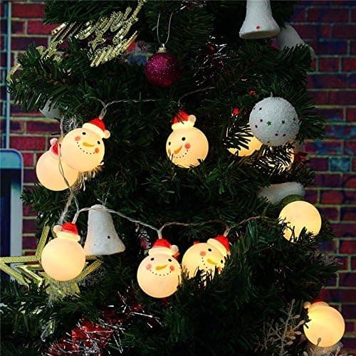 20 LED Snegl String Lights Varm Hvid Fe Lys til Haver