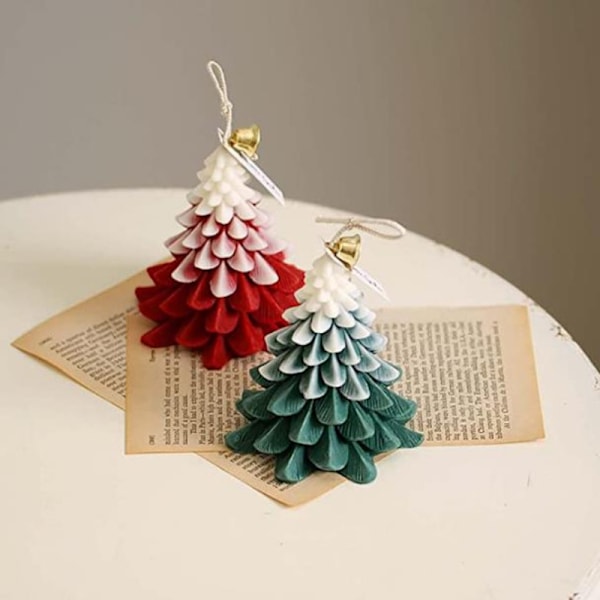 Julgransljusform Tallbarrsdoftande ljus Gipsornament D